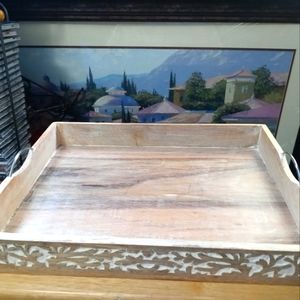💝🍱MELA ARTISANS HANDCRAFTED 🆕EXQUISITE BOHEMIAN SERVE TRAY.